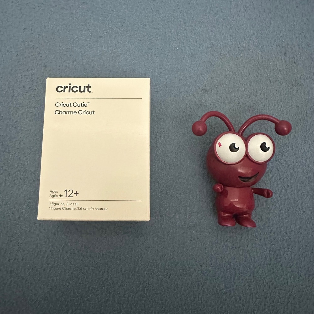 Cricut Cutie Merlot Red Collectible Figurine Mascot 3 inch Vinyl Figure 2006266